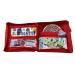 Yazzii Supreme Craft Organizer - Portable Storage & Tote Bag - Multipurpose Storage Organizer for Quilting  Patchwork  Embroidery  Needlework  Papercraft & Beading Red