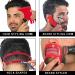Beard Shaving Template Kit - Red | Hairline, Neckline, Mustache, & Haircut Shaping Tool - Buy Online on GoSupps.com