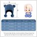 KAKU NANU Toddler Winter Hat with Double Pom Pom | Fleece Lined Beanie for Baby Boys & Girls | 6-12 Months (Blue) - Buy Online on GoSupps.com
