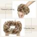 Silk-Co Hair Part with Rubber Band - Wavy Soft Dutt Extensions | 55g Honey Brown & Bleach Blonde Messy Bun Updos - Buy Online on GoSupps.com