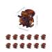 Olakin Mini Hair Clips - 12 Non-Slip 1cm Claw Clips for Women & Girls - Durable Brown Plastic Jaw Clips - Buy Online on GoSupps.com