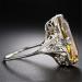 Vsoruln 925 Sterling Silver Square Citrine Ring - 3Ct Zirconia Promise Cocktail Ring for Women (Size 10) - Buy Online on GoSupps.com