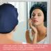 Large Copper Infused Satin Bonnet Sleep Cap for Women - 2 Pieces Comfort Silky Night Hat for Curly Hair, Braids, Dreadlocks - Long Hair Friendly - Buy Online on GoSupps.com