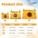 Rypet Winter Warm Bird Nest House - Hanging Hammock Velvet Shed Hut Cage Plush Fluffy Birds Hideaway Sleeping Bed for Parrot Parakeet Cockatiels Budgies Lovebird African Grey - Yellow - Buy Online on GoSupps.com