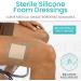 ViveCare Silicone Foam Dressing 3x3 with Adhesive Border - Bed Sore & Ulcer Bandage (5 Pack) - Pressure Sore Wound Care Solution - Buy Online on GoSupps.com