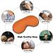 Buy Orange Salmon Sleeping Mask - Light-Blocking Eye Cover for Comfortable Sleep | Adjustable Strap Blindfold for Men Women & Kids - Buy Online on GoSupps.com