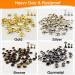 240 Sets Leather Rivets Double Cap Rivet Tubular - 4 Colors 3 Sizes Metal Studs with Setting Tool Kit | Leather Craft/Shoes/Bags/Belts Repair - Buy Online on GoSupps.com