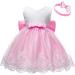 LZH Baby Girls Lace Dress Wedding Pageant Baptism Christening Tutu Gown - Pink (0-24 Months, 5-6 Years) - Buy Online on GoSupps.com