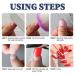 LoveOurHome 120pc Long Stiletto Press on Nails - Black False Artificial Fingernails for Women Girls - Buy Online on GoSupps.com