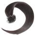 Keratin Bonding Hair Extensions - 100% Remy Real Hair U-Tip - #1B Natural Black - 250 Strands (0.5g each 30cm) by Glamxtensions - Buy Online on GoSupps.com