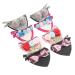 Toyvian 4 Pairs Barrettes Cat Ears Hair Clips for Hair Barrette Hair Accessories Hair Barrette Animal Ears Barrette Three-dimensional Cloth