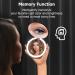Compact Lighted 5-inch Travel Makeup Mirror - 1X/10X Magnifying, LED, USB Charging, Touch Screen - Black - Buy Online on GoSupps.com
