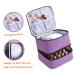 ZFZGFRCS Double-Layer Nail Polish Carrying Case - Holds 30 Bottles, Nail Kit, and Nail Light - Style B-Purple - Buy Online on GoSupps.com