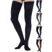 Absolute support opaque compression stockings with handle for men class 2 20-30mmhg - graded compression socks for varicose veins lymphedema lymphedema lymphedema - support stockings black 7x large 7xl black