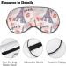 Love Kiss Paris Eiffel Tower Sleep Mask - Adjustable Strap, Blocks Light for Night Travel - Men Women Blindfold for Sleeping - Buy Online on GoSupps.com