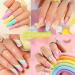 Pastel Gel Nail Polish - 6 Colors Light Colors Spring Summer Pastel Gel Polish - Pink Blue Orange Purple Yellow Green Nail Varnish Set Macaron Candy Series Soak-Off UV LED DIY Nail Art - Buy Online on GoSupps.com