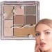 Natural Eyeshadow Palettes | 7 Colors Blendable Bright Makeup Palette - Professional Vibrant Colors Shades Cosmetics Compact Waterproof Glitter Makeup Palette for Blendable Bright Makeup Rowces Raw Coconut Latte No. 16 - Buy Online on GoSupps.com