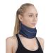 Neck Brace for Neck Pain and Support - Soft Foam Cervical Collar for Sleeping - Wraps Keep Vertebrae Stable and Aligned for Relief of Cervical Spine Pressure for Women & Men (Dark Blue-M) M Dark Blue