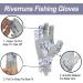 Riverruns UPF 50+ Fingerless Fishing Gloves - UV Protection for Men and Women - Ideal for Fishing, Boating, Kayaking, Hiking, Running, Cycling, and Driving - Medium Fishwater Camoblue - Buy Online on GoSupps.com