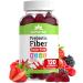Natvites Prebiotic Kids Fiber Gummies for Children Ages 2 & Up - Sugar Free Vegetarian Gelatin Free Non-GMO Kids Fiber Supplements for Digestive Health (120 Count)