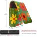 Travel Lipstick Organizer Case | Portable Makeup Bag with Mirror | Floral Design on Green | Shop Internationally - Buy Online on GoSupps.com