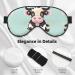 Shop Cute Black Cow Print Unisex Eye Mask | Soft Comfortable Light-Blocking Sleep Mask for Better Sleep - Buy Online on GoSupps.com