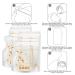 Breast Milk Storage Bags 250ml - 40 Pack | Freezer Safe Baby Milk Bags | Ideal for Bottle Warmer - Buy Online on GoSupps.com