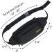 Large Unisex Fanny Pack with 5 Zipper Pockets - Perfect for Running, Sports, Travel - Black - Buy Online on GoSupps.com