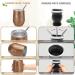 Buy Telanks Mate Cup Set - 340ml Double-Walled Stainless Steel Yerba Mate Cups with Bombillas & Brush | Premium Wooden Mate Cup | International Shipping - Buy Online on GoSupps.com