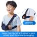 Velpeau Kids Arm Sling - Breathable Shoulder Immobilizer with Waist Strap for Children XS Size (Right Hand Mesh-Blue) - Ventilated Support Brace for Boys & Girls - Buy Online on GoSupps.com