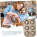 Zerodeko 1pc Cake Shell Pan Mini Muffin Pan Ice Ball Mold Chocolate Mold Metal Muffin Pan Steel Muffin Molds French Madeleine Pan Ice Cube Trays Baking Tool Carbon Steel Wedding Baking Pan 26.5X18.5CM Gold - Buy Online on GoSupps.com