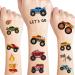 510 Pieces Truck Temporary Tattoo Stickers Truck and Cars Tattoos Truck Birthday Party Supplies for Kids Sticker Classroom School Prize Truck Party Favor Decorations Party Gifts for Boys and Girls