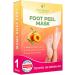 Foot Peel Mask with Peach by Plantifique - 1 Pack Foot Mask Dermatologically Tested - Repair Heels & Removes Dry Dead Skin for Soft Baby Feet - Exfoliating Foot Peel Mask for Hard Skin - Peeling Peach 1 Pair