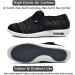 Womens Wide Width Diabetic Shoes | Adjustable Closure, Lightweight & Breathable for Diabetic Edema, Plantar Fasciitis, Bunions, Arthritis, Swollen Feet | Size 8 | Black Gray - Buy Online on GoSupps.com