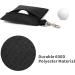 BuyAgain Golf Tee Pouch - Professional Zipper Golf Tee/Ball Bag with Metal Lobster Claw Clip - Black - Buy Online on GoSupps.com