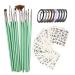 Esncddym Nail Design Brushes | Polish Pens Set Design Brushes for Gel Polish Decorations Brush for Manicure with Stickers