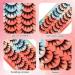 False Lashes Natural Synthetic Fibers False Lashes Fluffy Fake Eyelashes 10 Pairs Reusable Fake Eyelashes for Asian Eyes for Round Eyes (Dense) - Buy Online on GoSupps.com