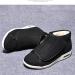 Winter Fleece Diabetic Shoes for Women - Adjustable Edema Sneakers for Arthritis & Swollen Feet - Size 12 Black - Buy Online on GoSupps.com