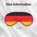 Germany Flag Eye Mask - Soft & Adjustable Nighttime Comfort | Unisex Black Sleeping Mask for Travel & Sleep Aid - Buy Online on GoSupps.com
