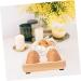 OSALADI Wood Serving Tray 2pcs Egg Storage Box Egg Crates Desk Tray Egg Holder Tray Solid Wood Rubber Wood Protective Frame - Buy Online on GoSupps.com