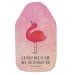 Mr. & Mrs. Panda Warm bottle Flamingo proud - gift satisfied hot water bottle with reference heat bottle cover grain pillow self -love best violet