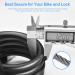 LEICHTEN 4 Feet Coiled Bike Cable Lock with Keys | High Security Heavy Duty Key Lock for Bicycle Outdoors | 1/2 Inch Diameter | Includes Mounting Bracket - Buy Online on GoSupps.com
