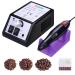 Cadrim Electric Nail Drill, Adjustable Nail File Machine Set with Sanding bands for Manicure Pedicure Acrylic Nails Gel Glazing Nail Art Polisher (Black)