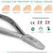 Blizzard Podiatrist Toenail Clipper Set - German Forged 5.5 Heavy Duty Nail Cutter - Concave Head - Chequered Handles - Hospital Grade 14.5cm - Buy Online on GoSupps.com