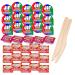 Jif Peanut Butter + Raspberry & Strawberry Jelly Pack - 30 Snack Savvy Delights: 10 Strawberry Jelly & 10 Raspberry Jam Cups 10 Peanut Butter Spread - On-The-Go Portion Control Pack for Travelers & Meal Prep 30 Gobelet de Confiture au fraise framboise et 