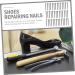 ULTECHNOVO 1 Shoe Repair Nails Shoe Nails Hardware Nails Pin Nails Decorative Nails Replacement Shoes Nails Furniture Nails Shoes Nails Repair Miniature Nail Shoe Tacks Boots Iron Heel Black 2.2X0.3cm - Buy Online on GoSupps.com
