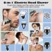 Head Shaver for Bald Men: 6-in-1 Men's Electric Bald Razor IPX7 Waterproof Rotary Shavers Wet Dry Shaving Grooming Kit Rechargeable Mens Beard Trimmer Nose Hair Clipper LED Display (Silver) - Buy Online on GoSupps.com