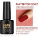 PEACECOLOR 3 x 7ml Matte Gel Top Coat LED Soak Off Gel Nail Polish Matte Finish Long Lasting No Wipe Matte Top Coat A5 - Buy Online on GoSupps.com