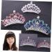 Beaupretty Kids girls princess Side hair comb Mini Tiara Hair Clips combs for kids Princess Accessories kids comb women Tiara Comb mini tiara comb multicolor girl child Comb - Buy Online on GoSupps.com