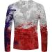 Men's Quick-Dry Long Sleeve Graphic Workout Shirt - Red, Size XL - Buy Online on GoSupps.com